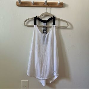 Nike Dri Fit White Racerback Tank in sz S